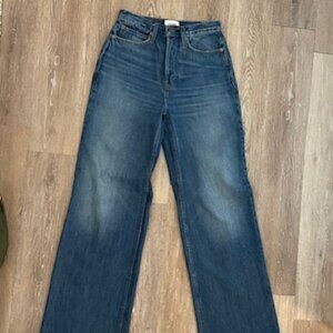 Frame Wide Leg Denim Jeans size 25